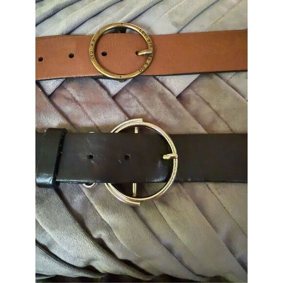 Levi’s Lot of 2 Brown & Black Leather Belt sz 42 EUC - Picture 2 of 7
